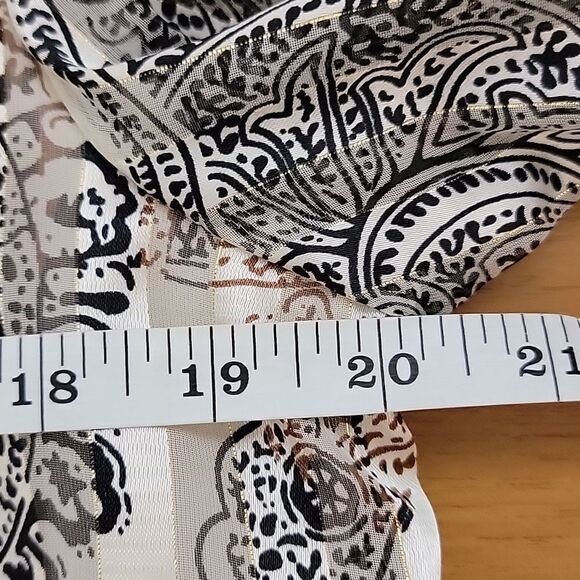 R&M Richard's vintage 80's sheer jacket with beige top Size 8 - Picture 10 of 11